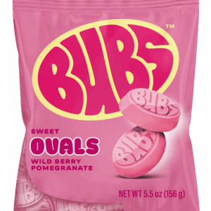 BUBS <br>Sweet Wild <br> Berry <br> Pomegranate <br> Ovals